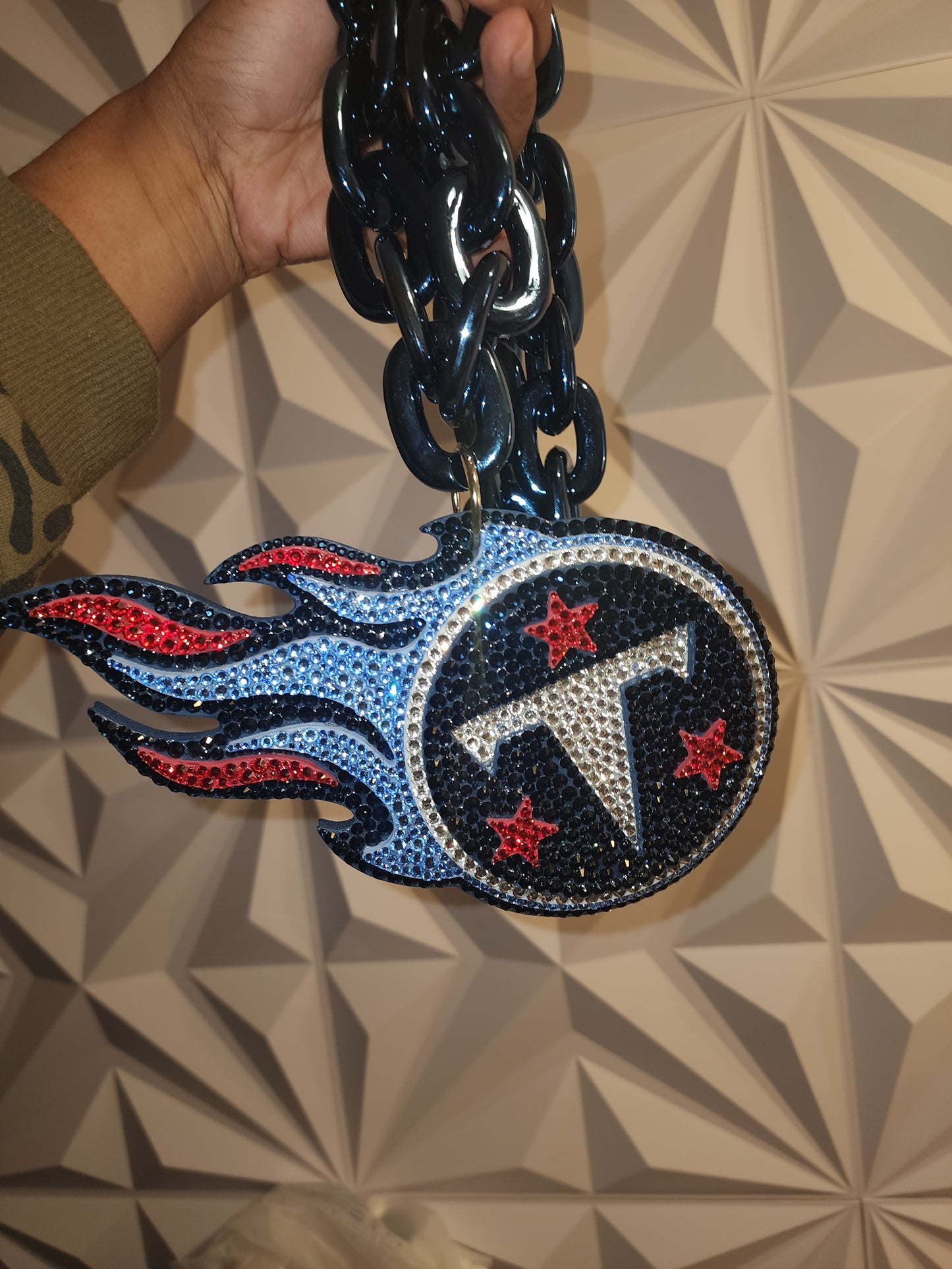 Blinged Out Fan Chain