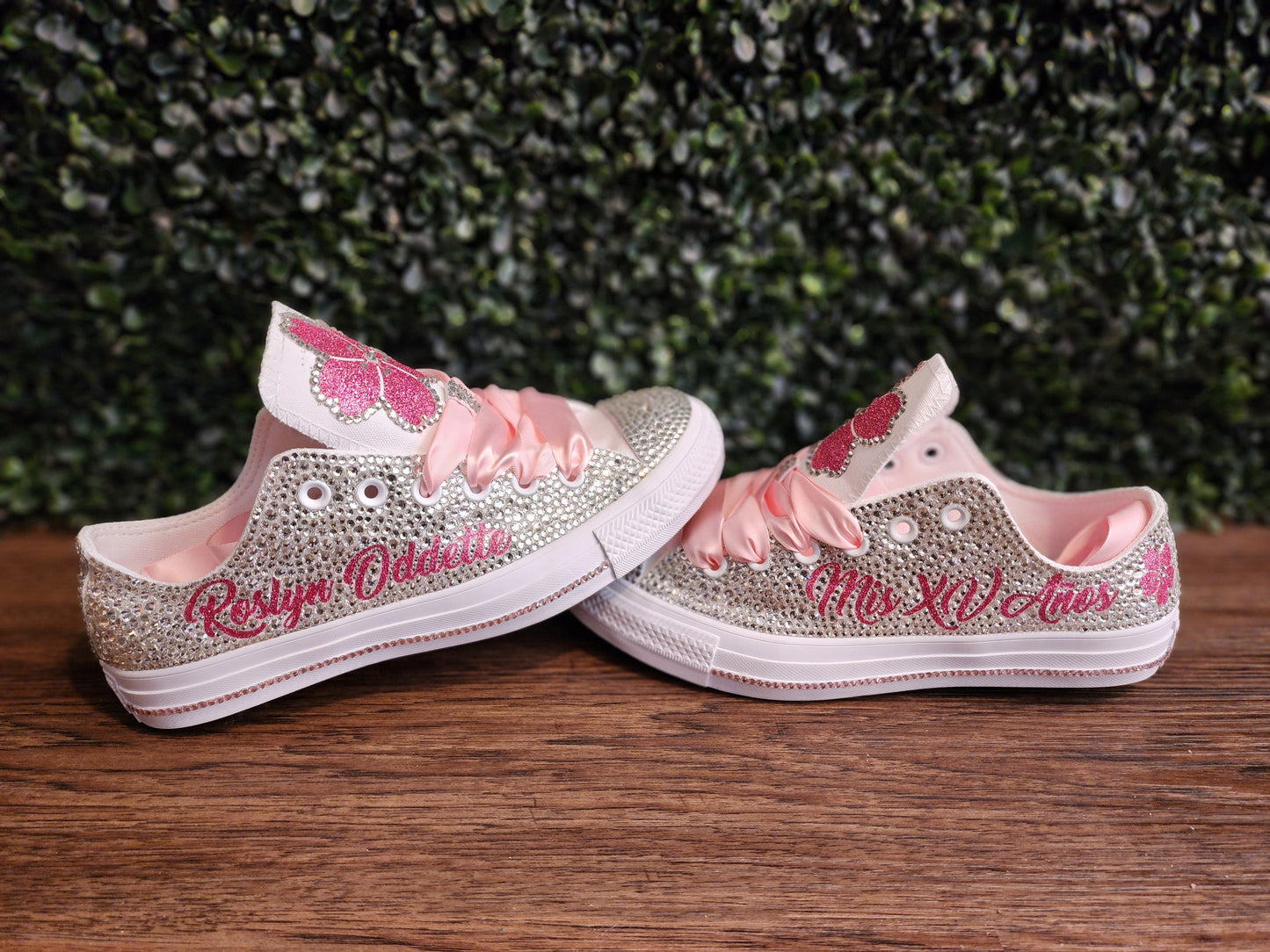 All Over Blinged Chucks - Low Tops