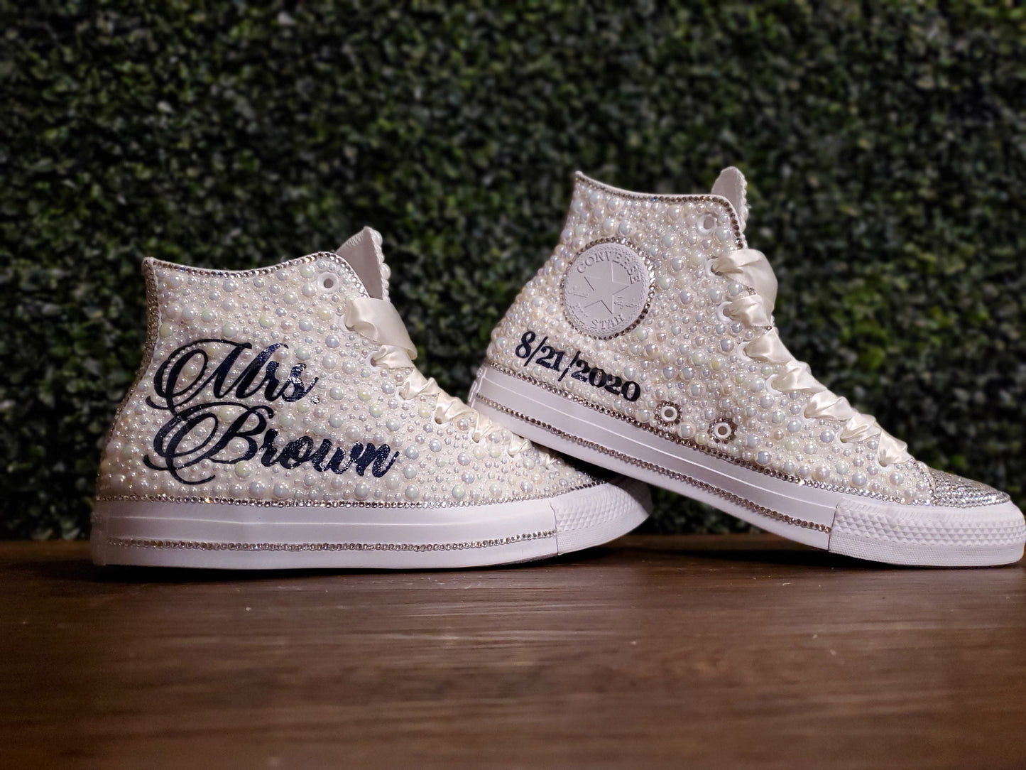 Pearl and Bling Chucks - High Tops