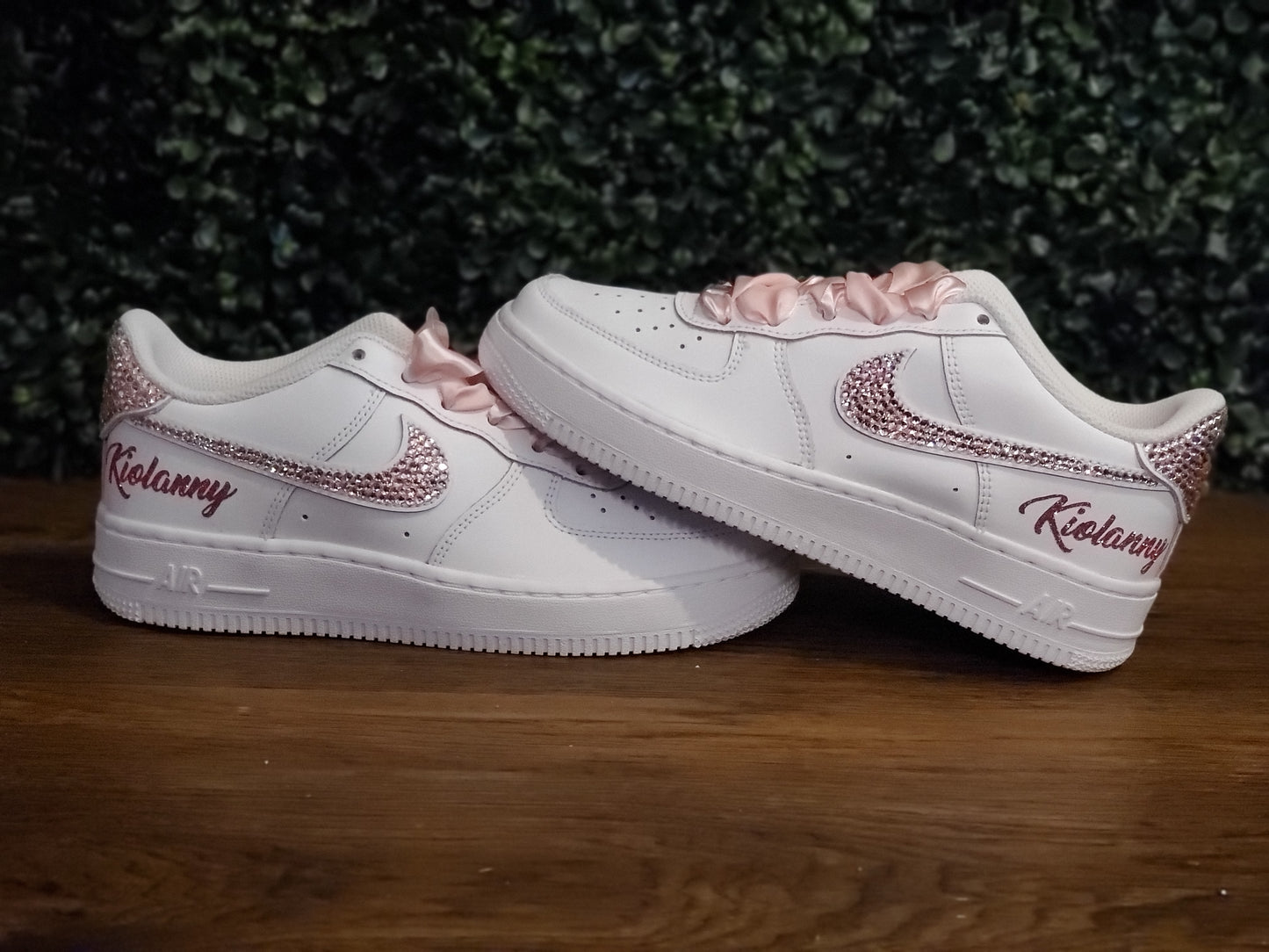 Blinged Swoosh AF1