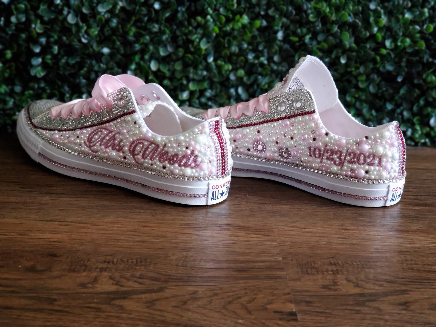 Pearl and Bling Chucks - Low Tops