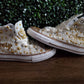 All Pearl and Bling Toe Chucks - High Tops