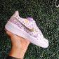 Blinged Swoosh + Design AF1