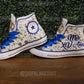 All Pearl and Bling Toe Chucks - High Tops