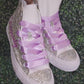 All Over Blinged Chucks -High Tops