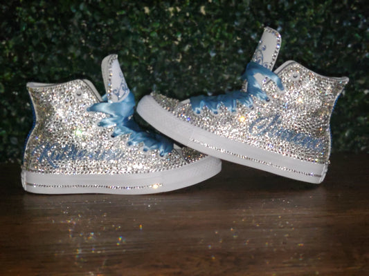 All Over Blinged Chucks - Parte superior baja