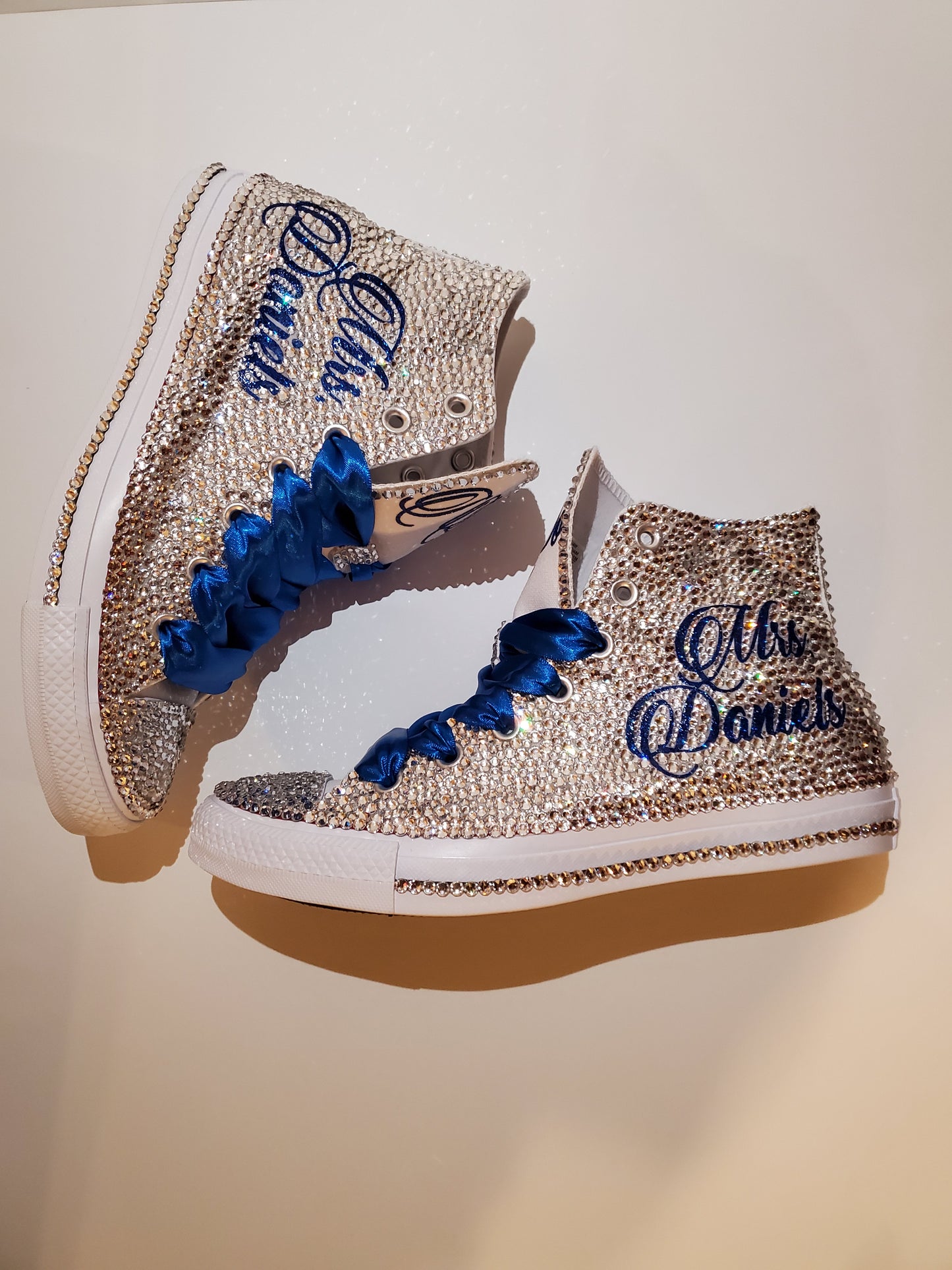 All Over Blinged Chucks -High Tops