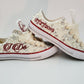 All Pearl and Bling Toe Converse - Low Tops