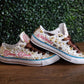 All Pearl and Bling Toe Converse - Low Tops