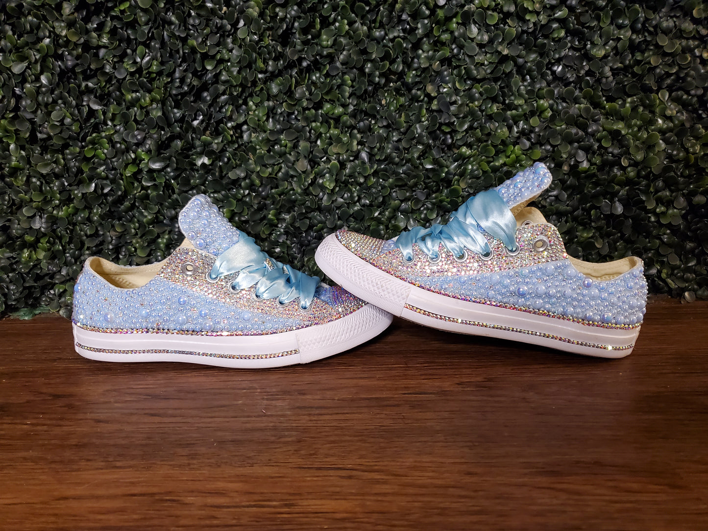 Pearl and Bling Chucks - Low Tops