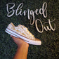 All Pearl and Bling Toe Converse - Low Tops