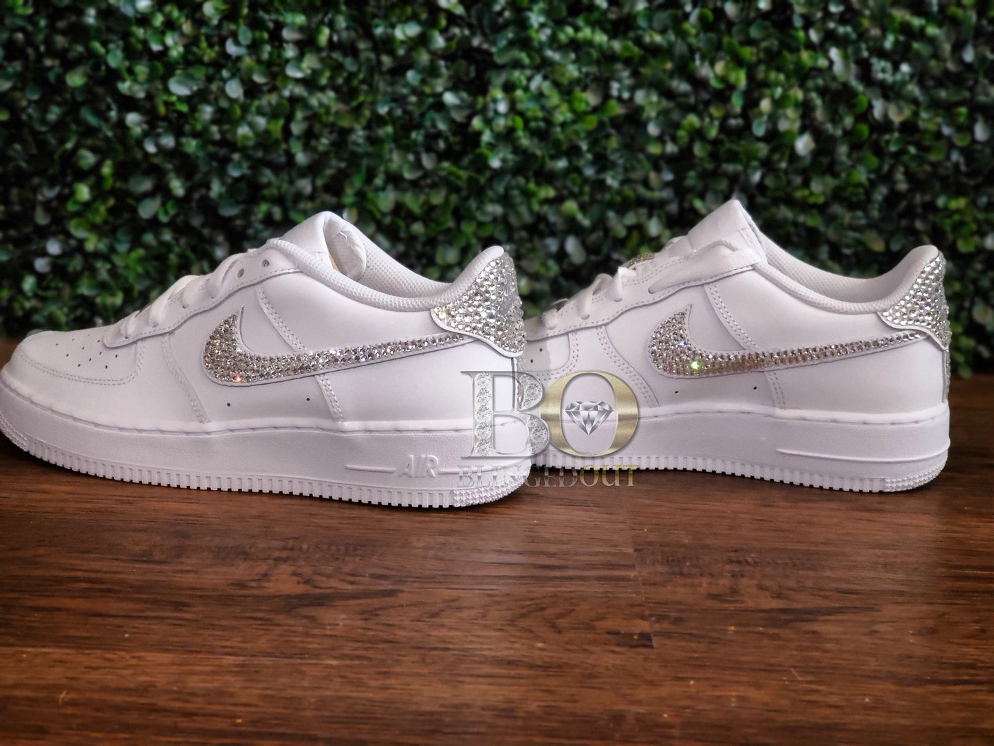 Blinged Swoosh AF1